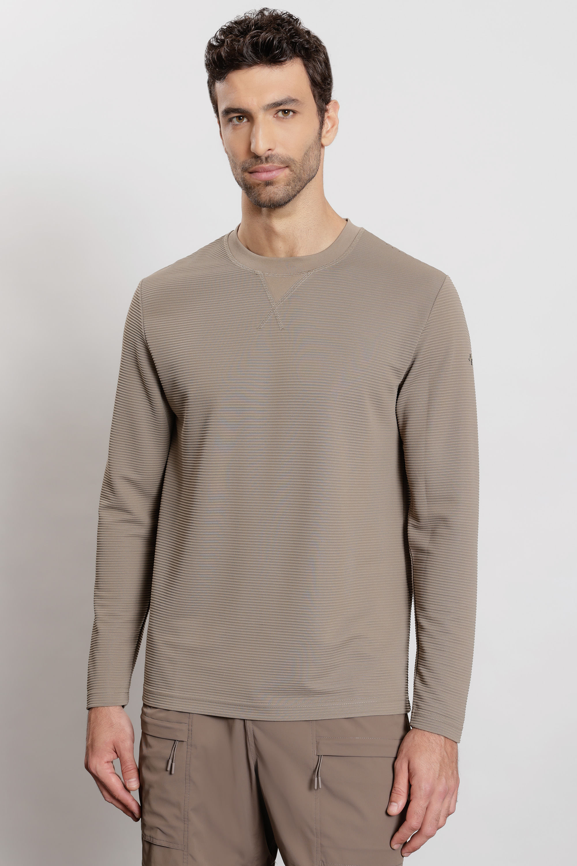Camiseta Manga Longa Stripes Fendi