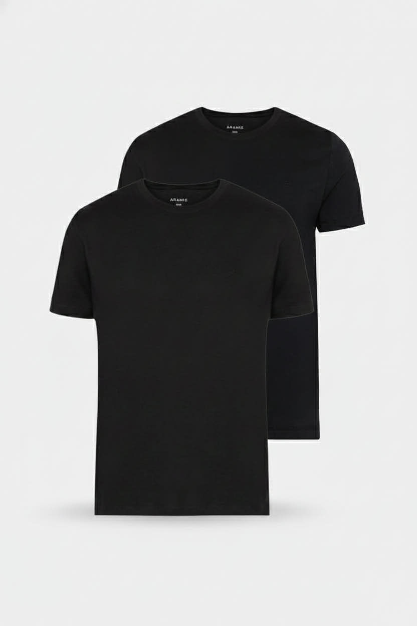 Kit 2 Camisetas Manga Curta New Basic Preto