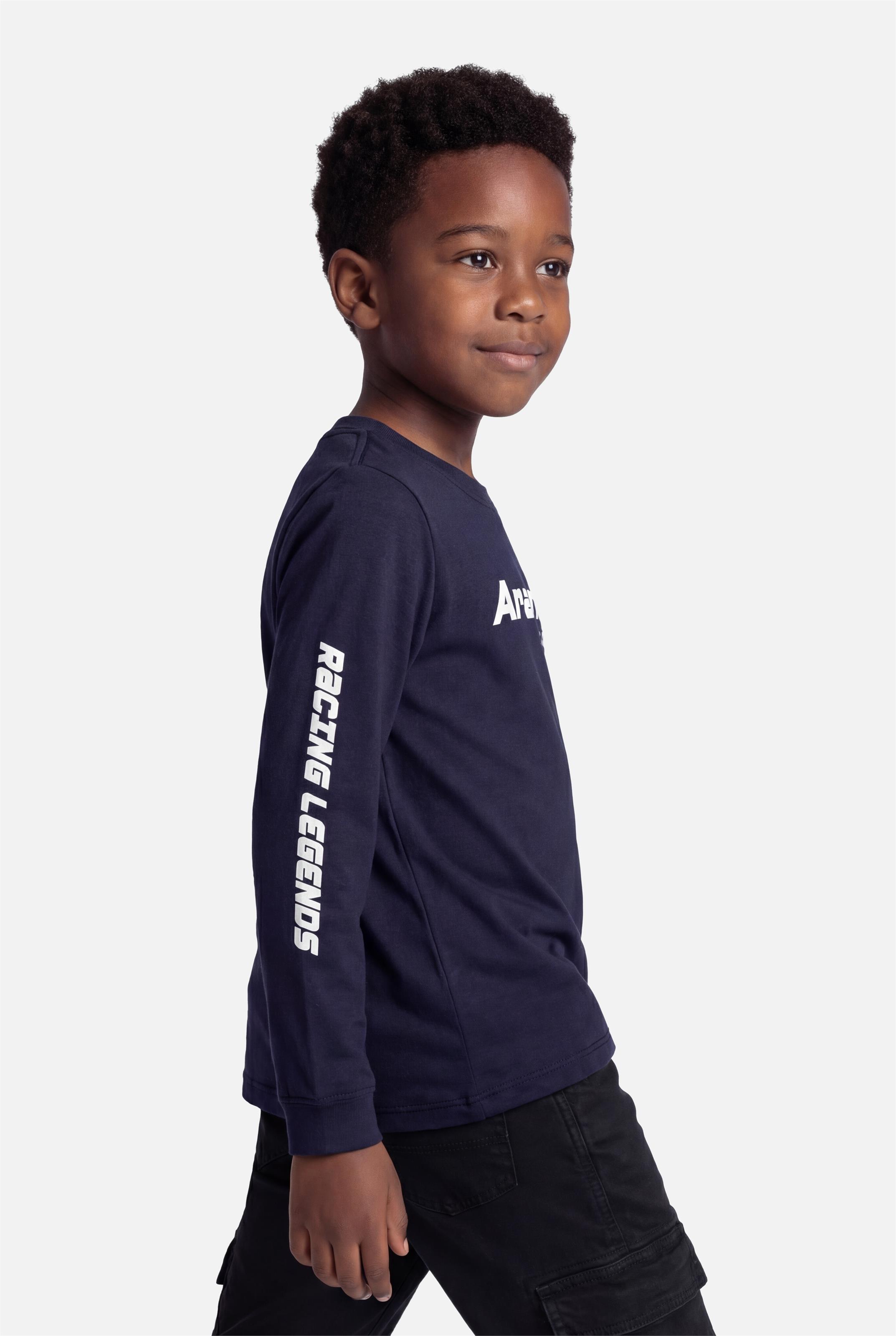 Camiseta Manga Longa Infantil Race Navy
