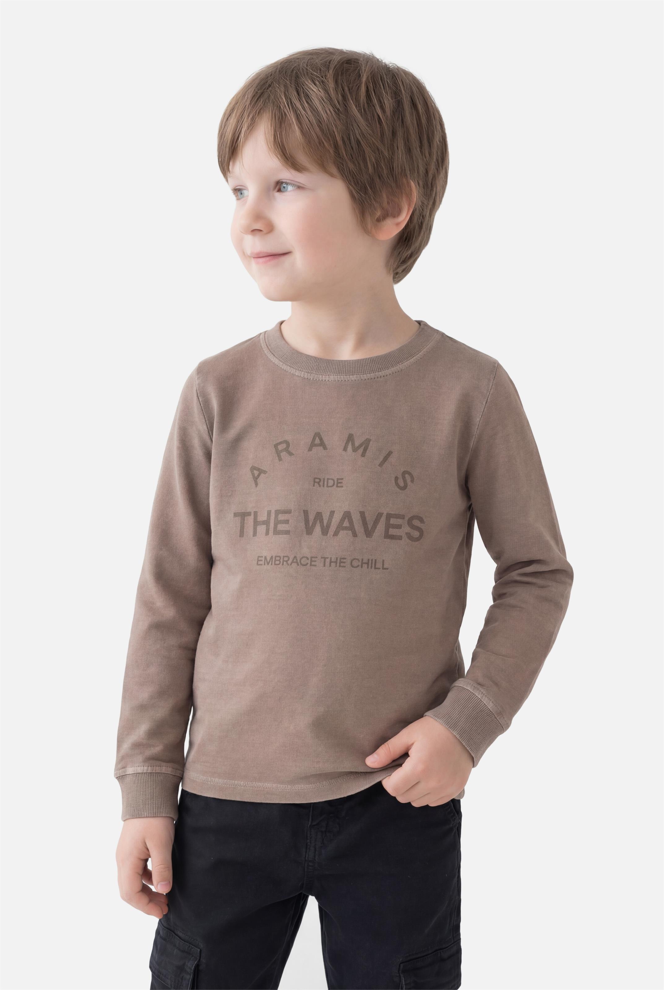 Camiseta Manga Longa Infantil Estampa Ride The Waves Castor 117